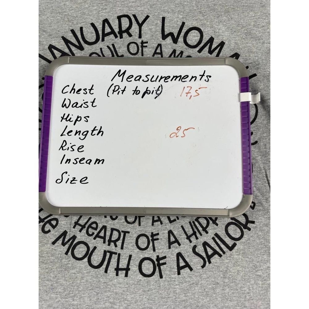 Fruit Of The Loom January Woman Women's T-Shirt Size Small Heathered Gray - Picture 5 of 5
